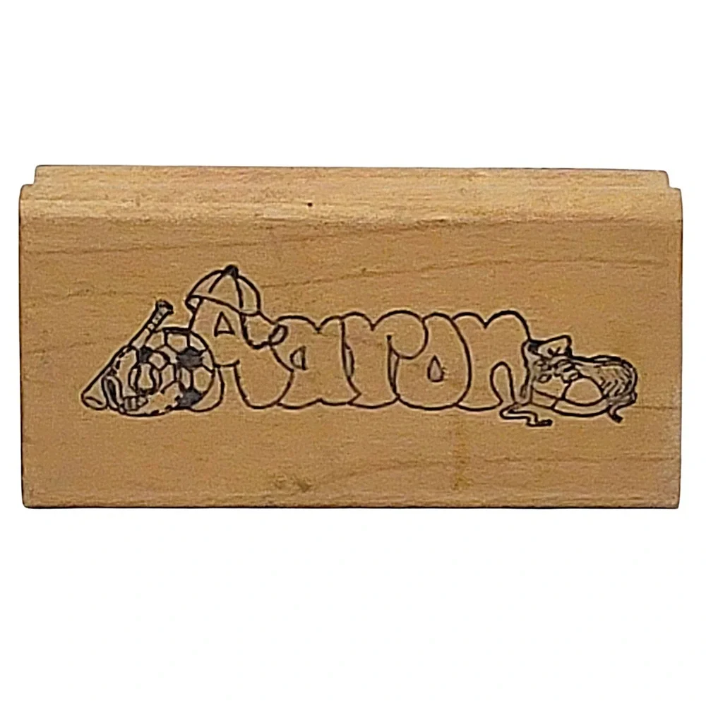 VTG Art Impressions Aaron Rubber‎ Stamp 1